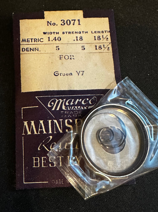 Marco Mainspring #3071 for Gruen Veri Thin caliber V1½, V2½, V3, V4, V5, V7 Pocket Watches - Steel