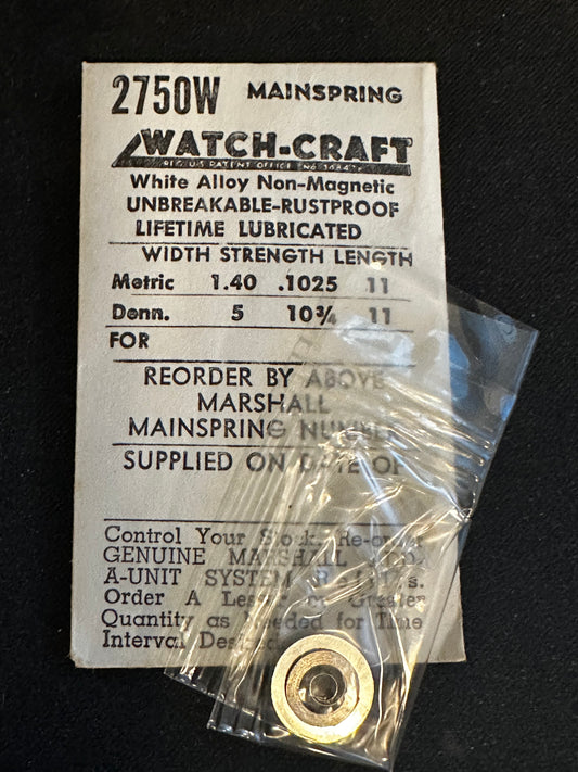 WATCH-CRAFT Mainspring 2750W for Wittnauer Caliber 11AR & 11ARK - Alloy