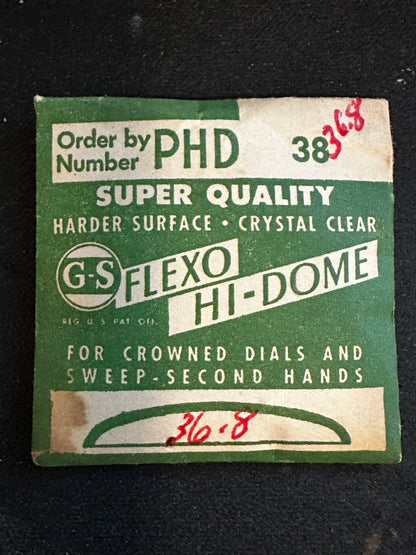GS Flexo Round HI-DOME Crystal PHD 38 - 36.8 mm - New