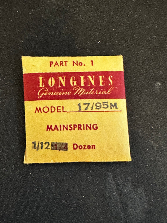 Longines Factory Mainspring for caliber 17/95M - Steel