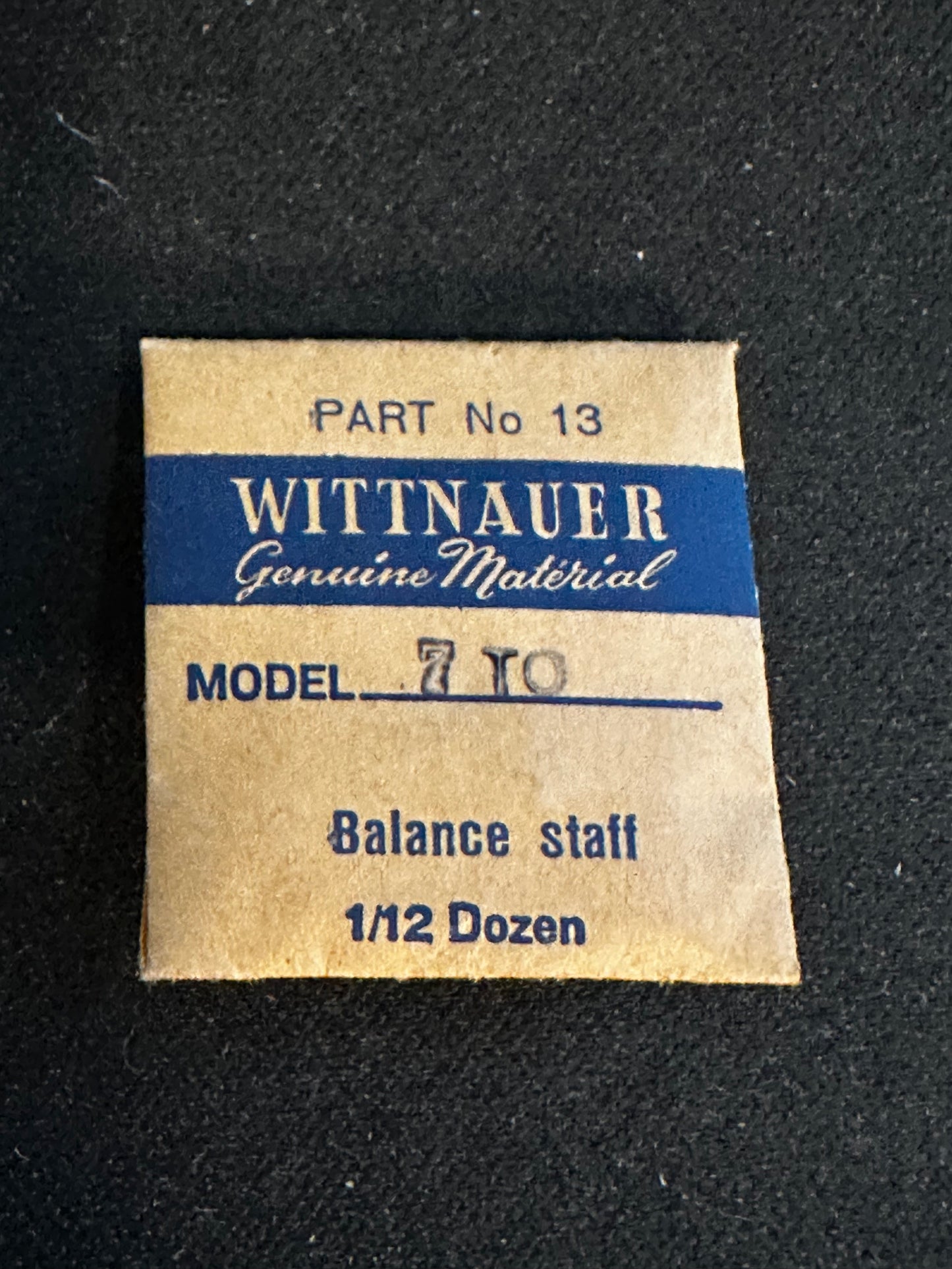 Wittnauer Factory Balance Staff for Wittnauer caliber 7TO - new