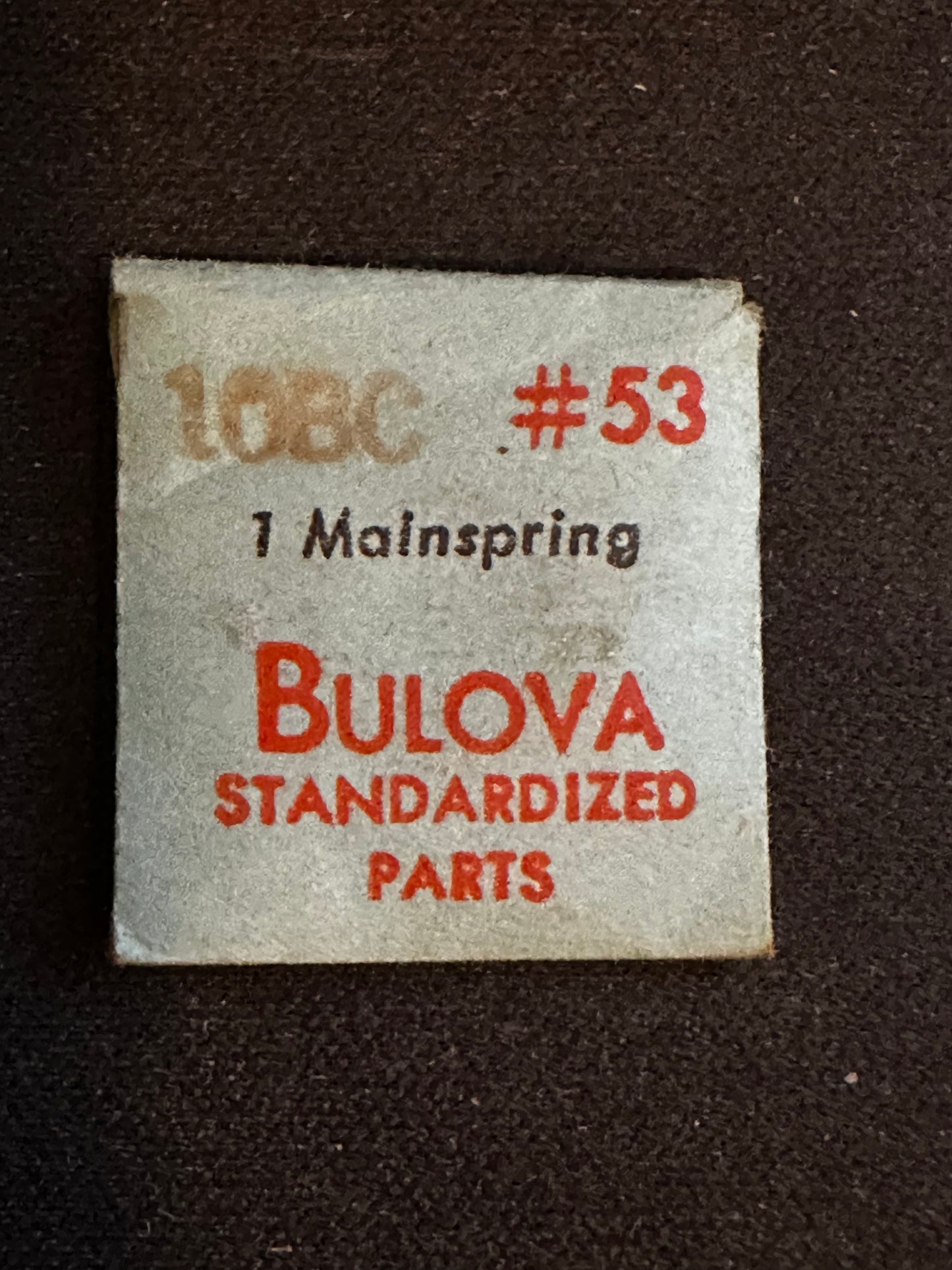 Bulova Factory Mainspring for caliber 10BC - Steel