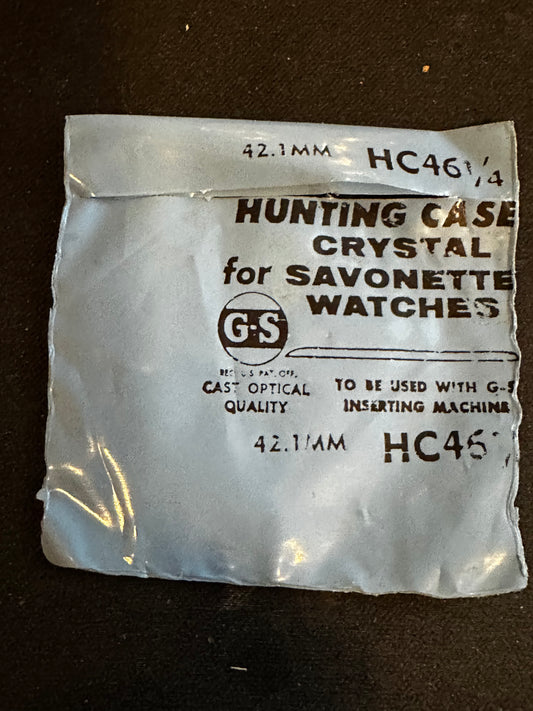GS HC 46¼ Hunting Case Pocket Watch Crystal 42.1mm - New