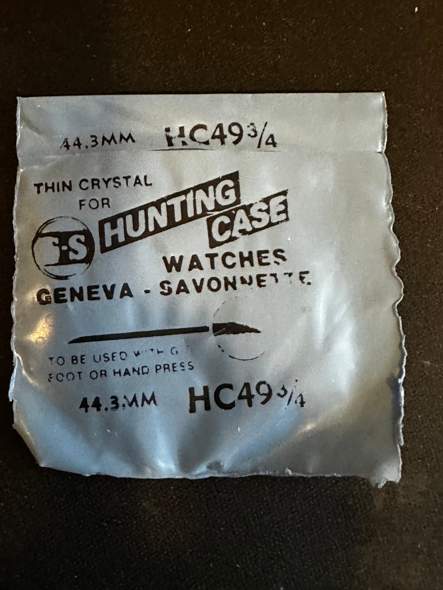 GS HC 49¾ Hunting Case Pocket Watch Crystal 44.3mm - New
