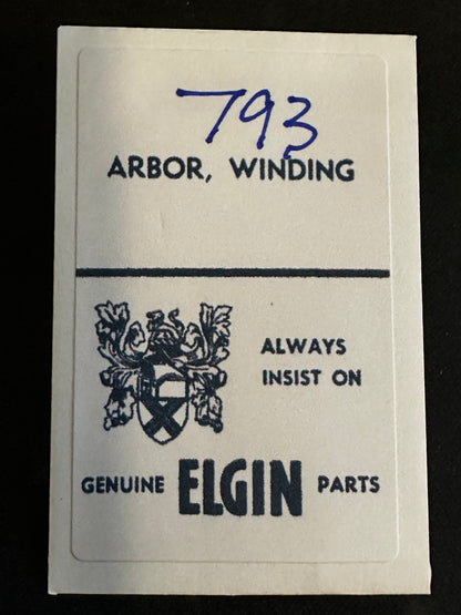 Elgin Factory stem / winding arbor for 5/0s grade 791 (AS 1673) movements