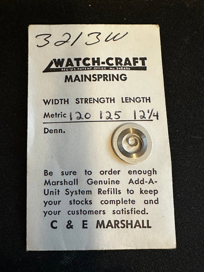 WATCH-CRAFT Mainspring 3213W for Font 55, 72, 551, 552 - Alloy