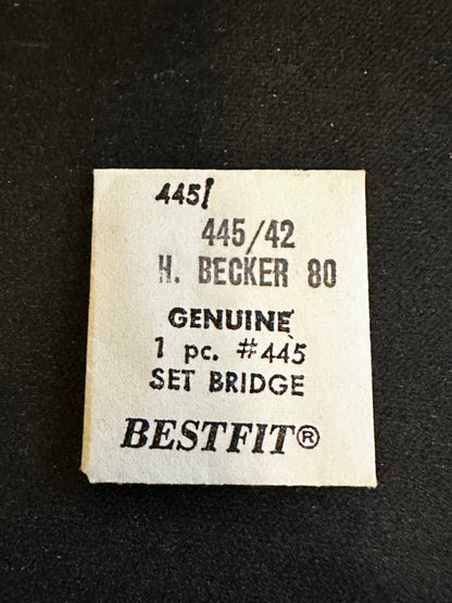 Bestfit Set Bridge for H. Becker caliber 80 - new