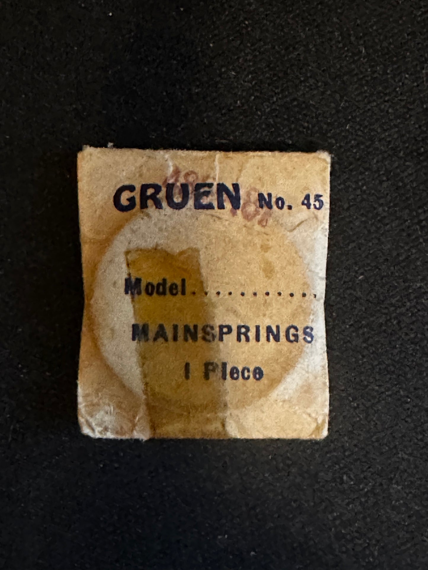 Gruen Factory Mainspring for Gruen caliber 485, 487 - Steel