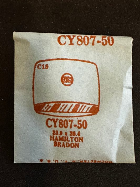 GS CY807-50 Fancy Wrist Watch Crystal for HAMILTON Brandon - 23.9 x 20.4 mm - New