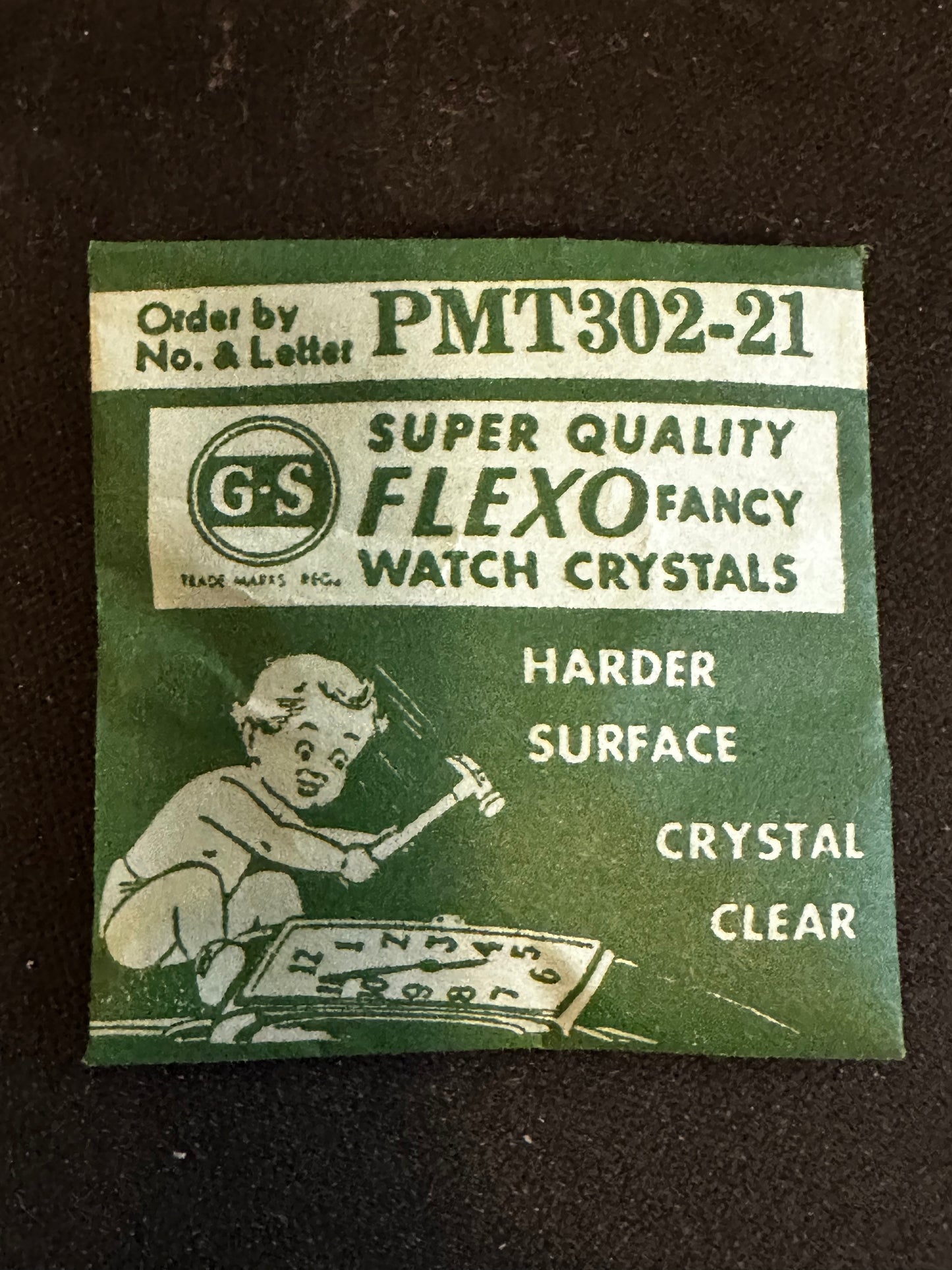 GS Flexo Flat Crystal PMT302-21 for HAMILTON Craig - 22.5 x 21.0 mm - New