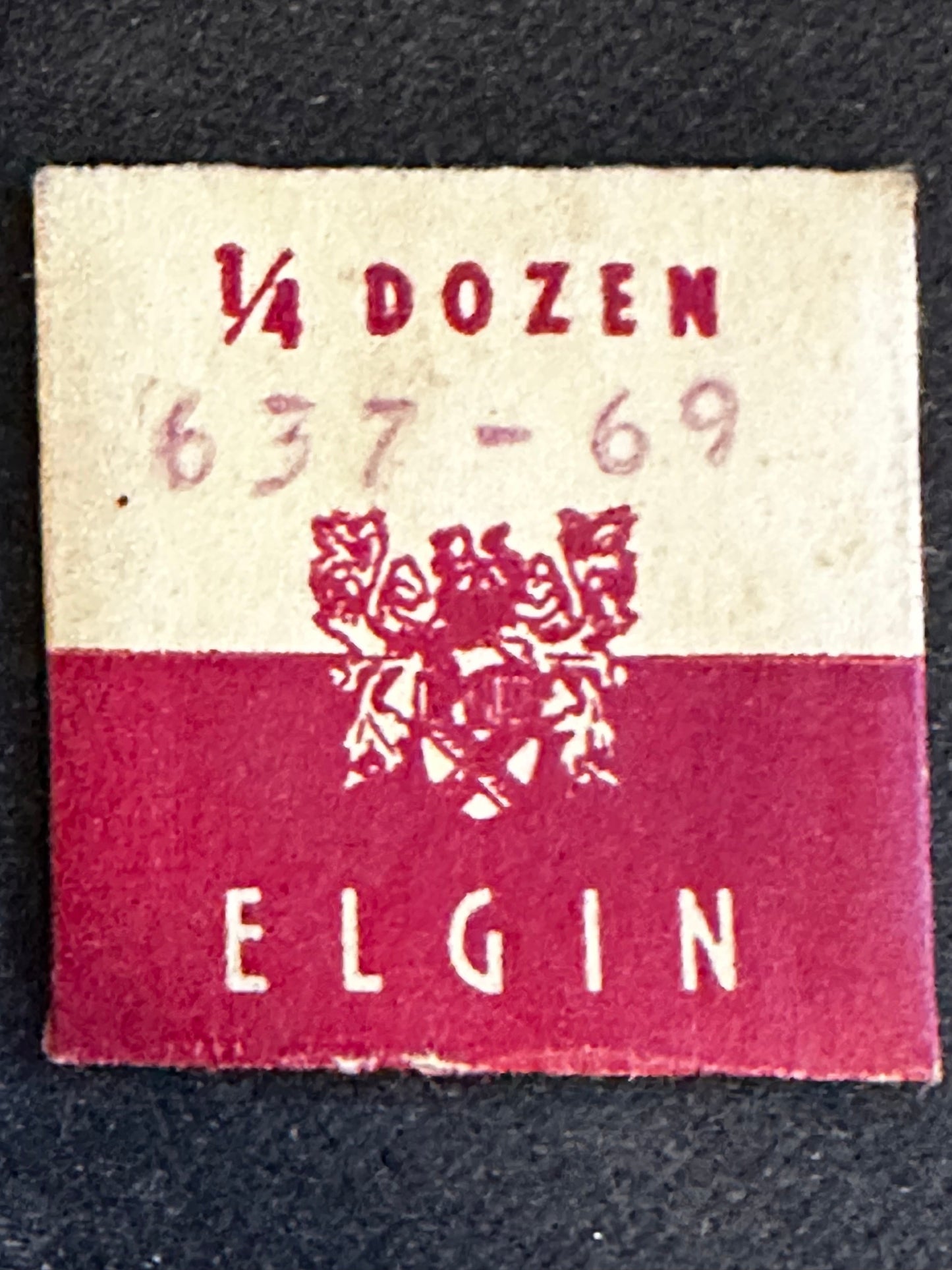 1/4 doz (3) Elgin Factory 8/0s Balance Hole Jewels No. 5250 Hole 8½ - New