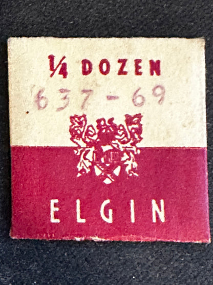 1/4 doz (3) Elgin Factory 8/0s Balance Hole Jewels No. 5250 Hole 8½ - New