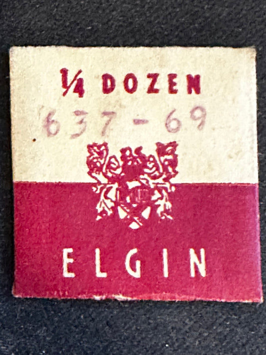 1/4 doz (3) Elgin Factory 8/0s Balance Hole Jewels No. 5250 Hole 8½ - New