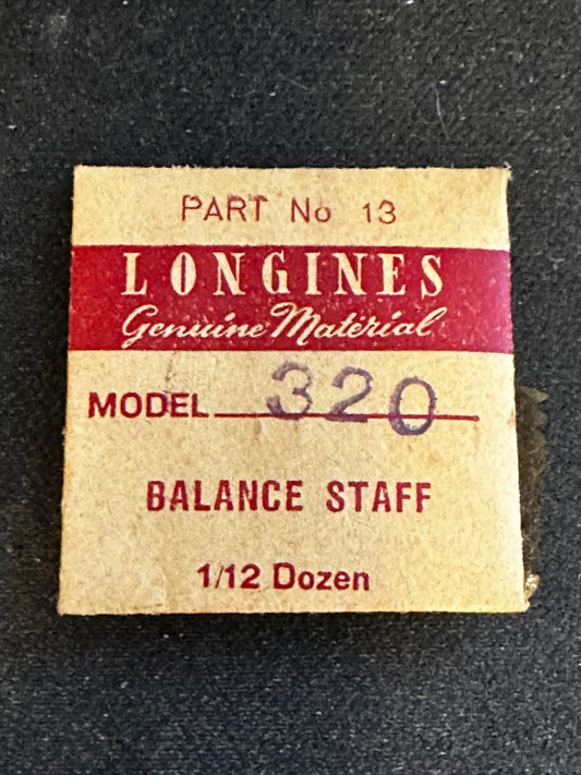 Longines Factory Balance Staff for Longines caliber 320 - new