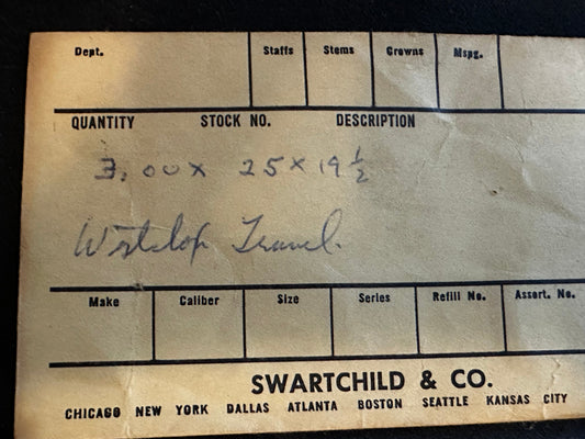 Swartchild Black Shield Clock OPEN LOOP Mainspring 3.00 x .25mm x 19½"