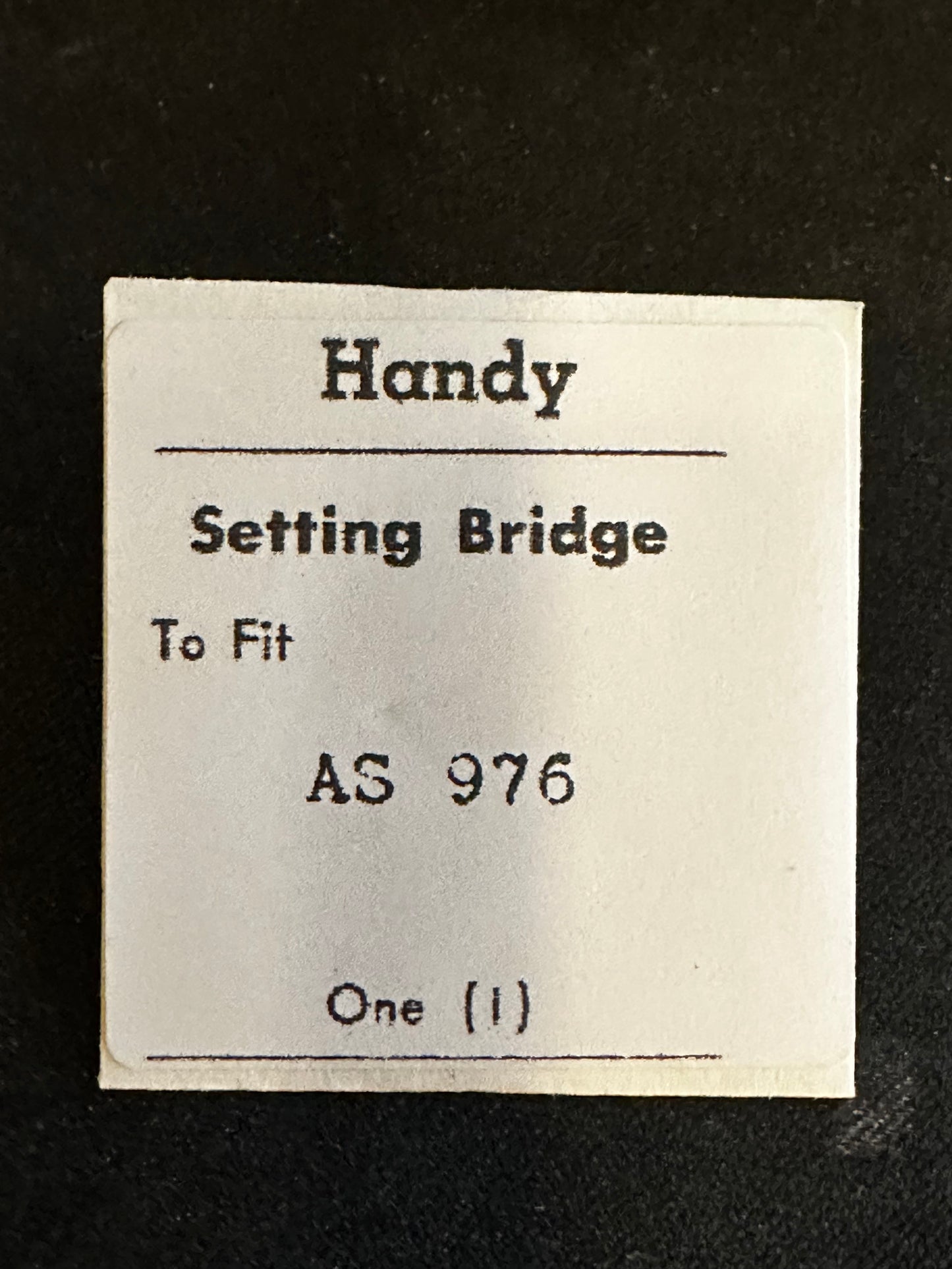 Handy Set Lever Bridge for AS caliber 976 - new
