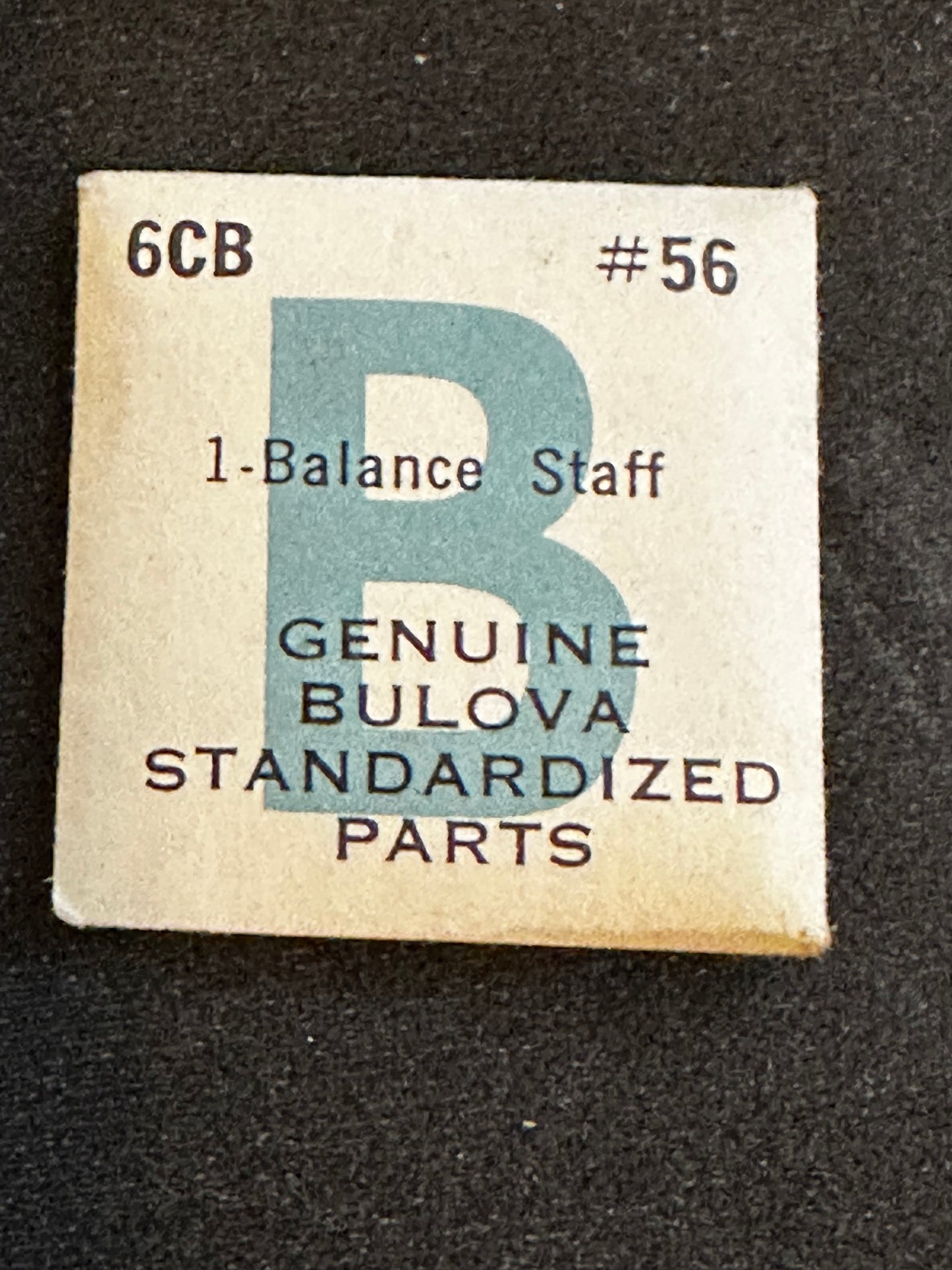 Bulova factory Balance Staff for caliber 6CB - New