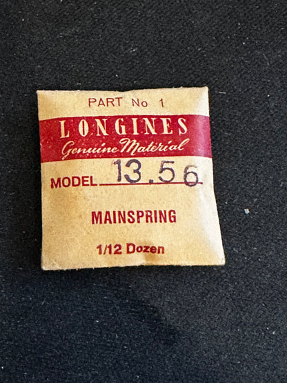 Longines Factory Mainspring for 13L caliber 13/56 - Steel