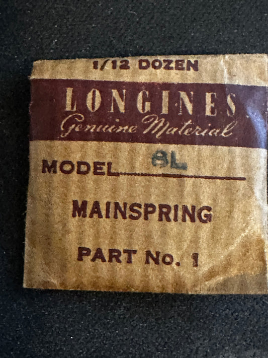 Longines Factory Mainspring for caliber 8L, 8/68Z - Steel