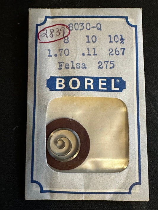 BOREL Mainspring 8030-Q for Felsa caliber 275 - Alloy