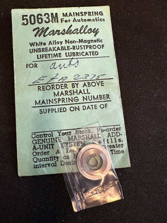 Marco Marshallloy Mainspring 5063M for ETA caliber 2375 - Alloy