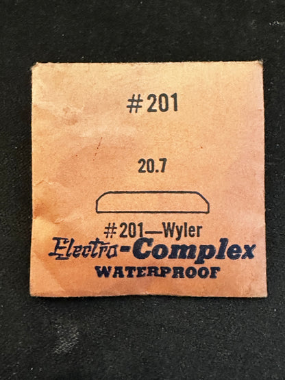 Electro-Seal #201 Crystal 20.7mm for Wyler Wrist Watch - New