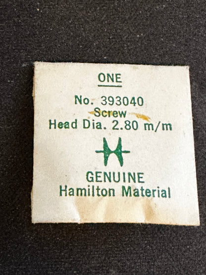 Hamilton Factory Case Screw for Hamilton 16s movements No. 393040