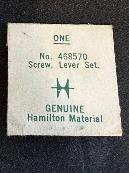 Hamilton Factory Set Lever Screw for 21/0s Hamilton Grades 750, 751, 756, 757, 780, 761