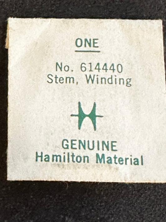 Hamilton Factory Stem / Winding Arbor for 14/0s Hamilton No. 614440