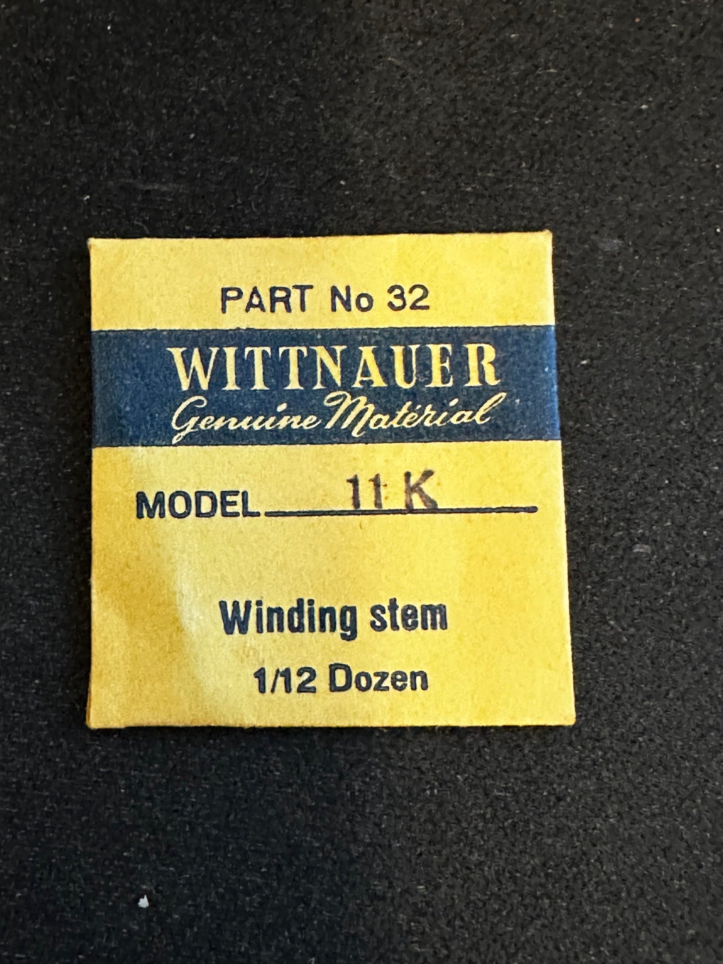Wittnauer Factory stem for caliber 11K - new in envelope