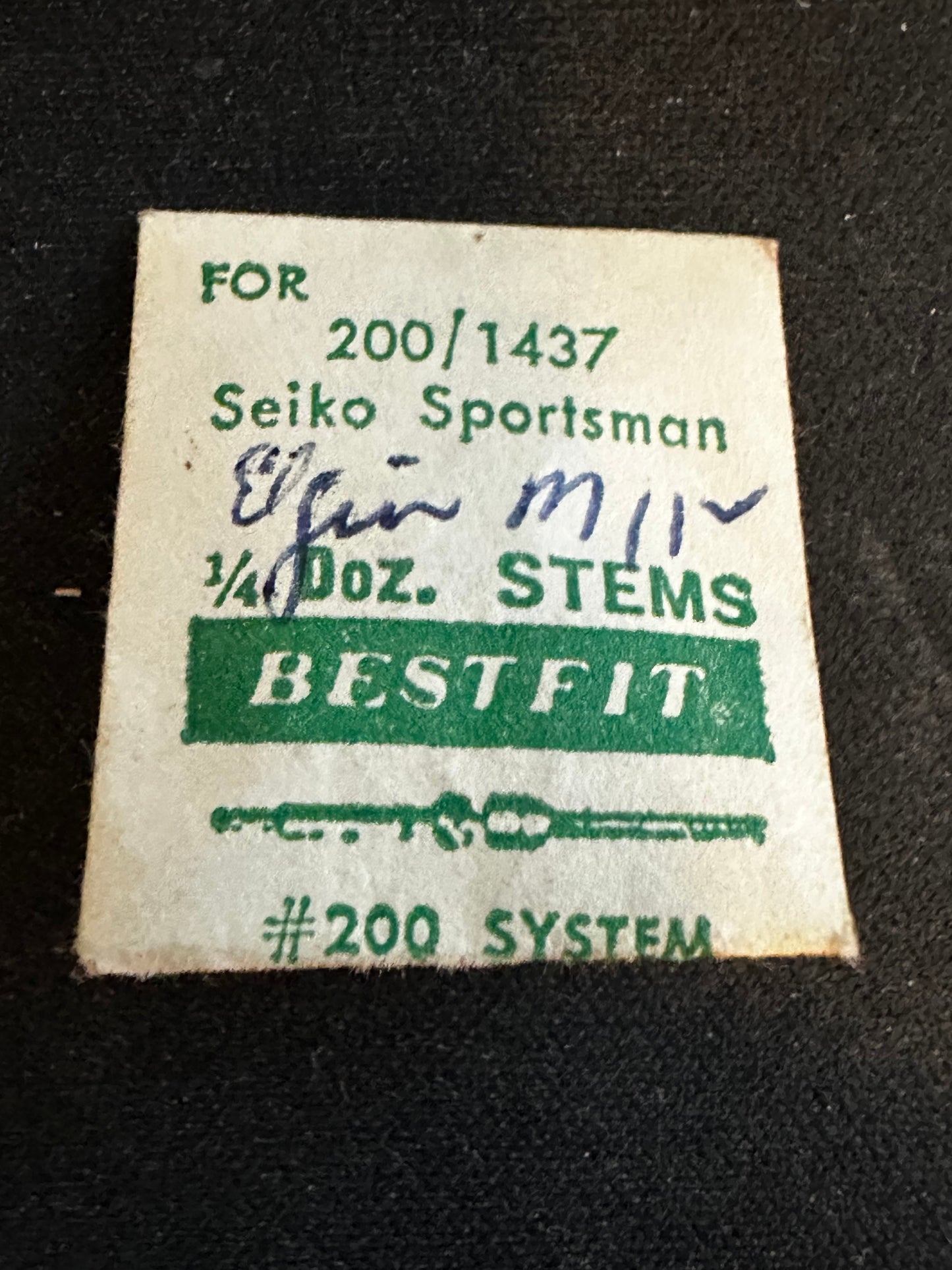 Lot of 2 BESTFIT Stems for Seiko Sportsman - new in envelope