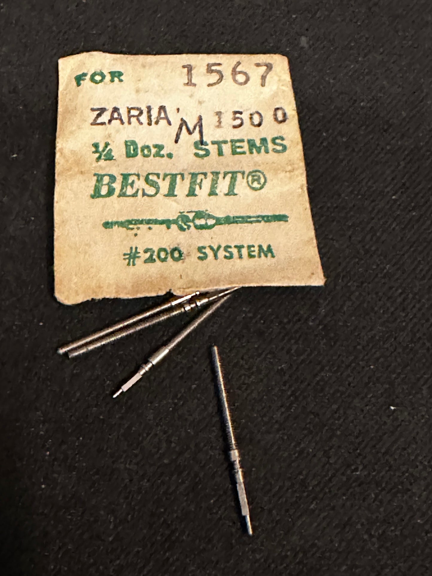 BESTFIT stems (4) for Zaria caliber 1509 - new in envelope
