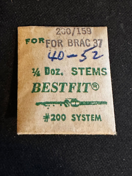 BESTFIT stems (3) for Brac caliber 37 to 52 - new in envelope