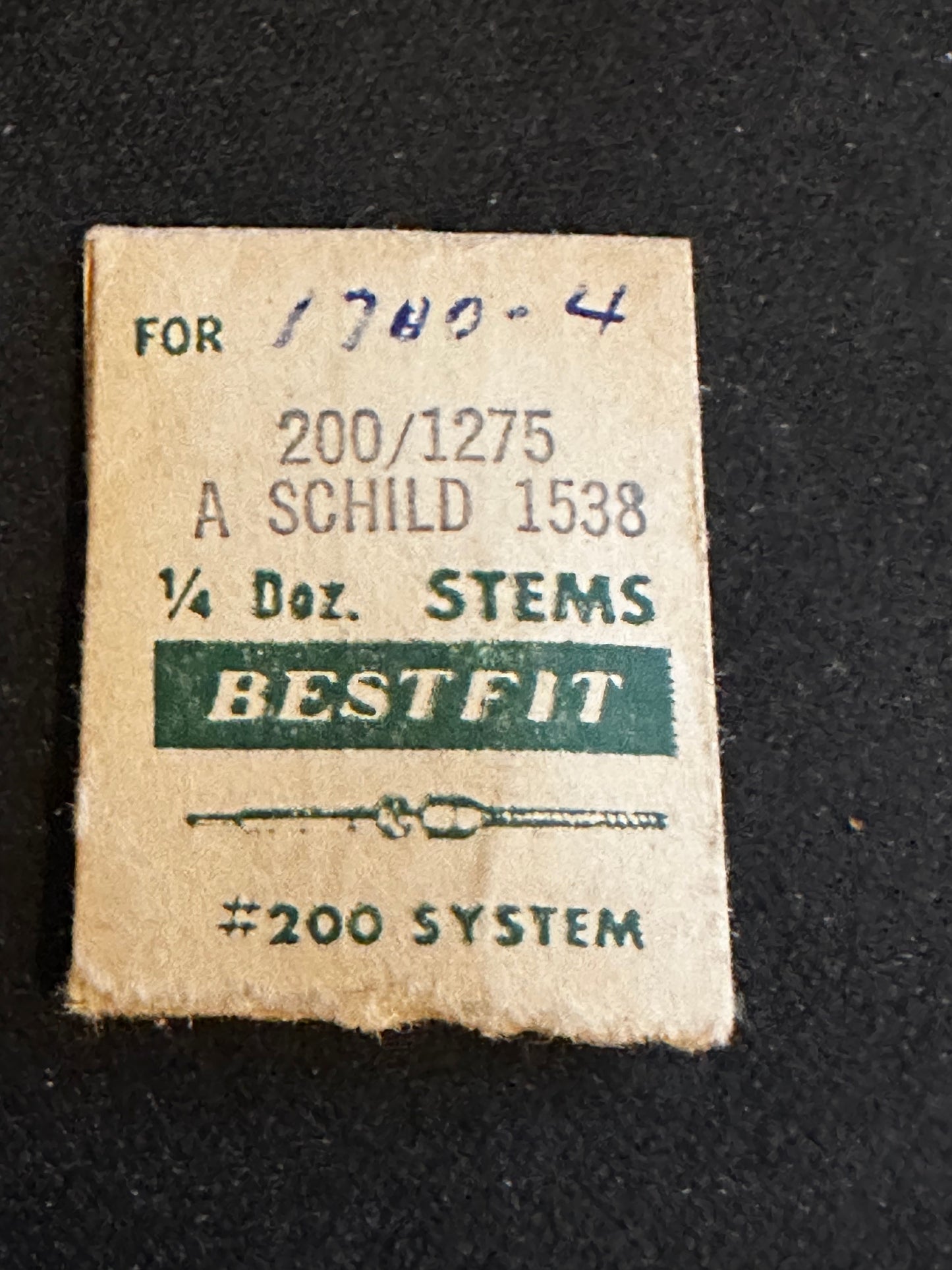 BESTFIT stems (2) for AS caliber 1538 - new in envelope