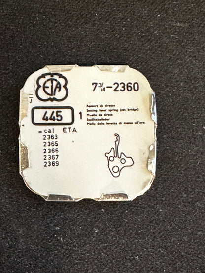 Set Bridge #445 for ETA caliber 2360, 7¾ Ligne movements - new