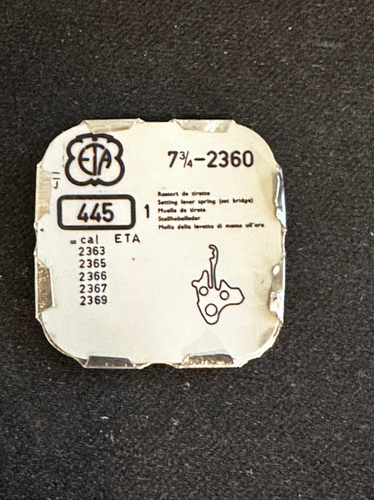 Set Bridge #445 for ETA caliber 2360, 7¾ Ligne movements - new