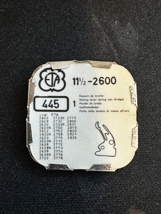 Set Bridge #445 for ETA caliber 2600, 11½ Ligne movements - new