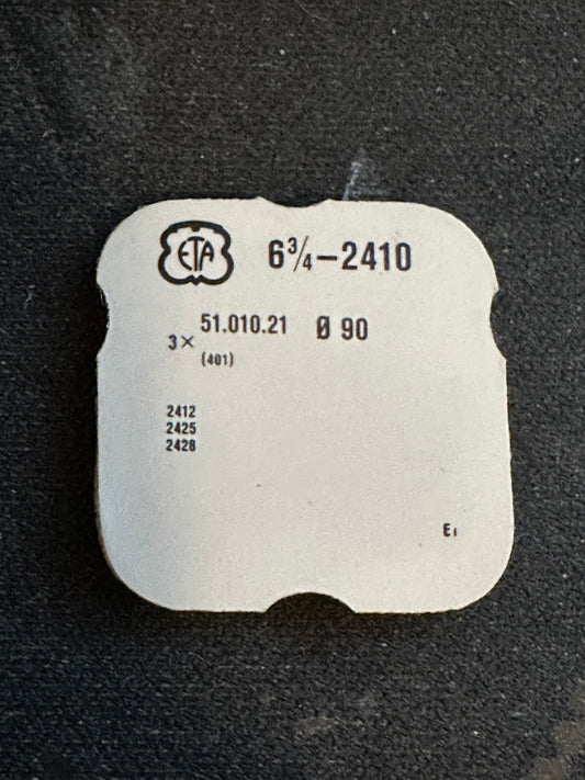 Stems (3) for ETA caliber 2410, 6¾ ligne Movement