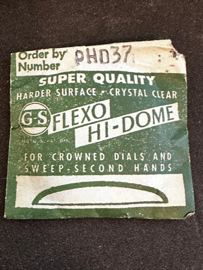 GS Flexo Round HI-DOME Crystal PHD 37 - 36.2 mm - New