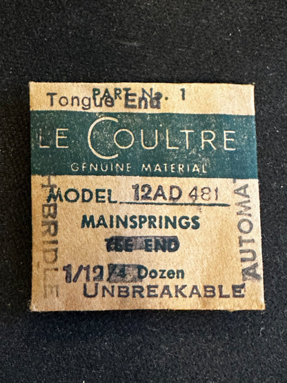 LeCoultre Factory Mainspring for caliber 12AD / 481 - Alloy