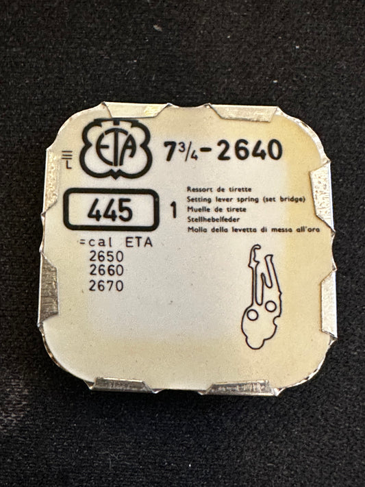 Set Bridge #445 for ETA caliber 2640, 7¾ Ligne movements - new