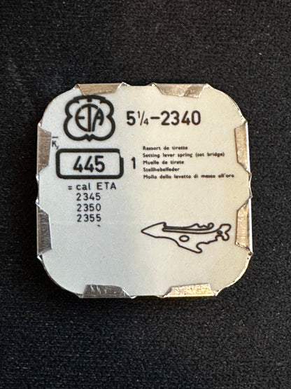 Set Bridge #445 for ETA caliber 2340, 5¼ Ligne movements - new