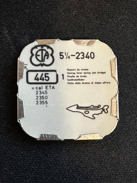 Set Bridge #445 for ETA caliber 2340, 5¼ Ligne movements - new