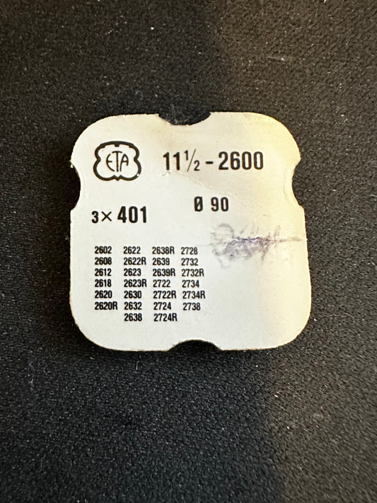 ONE Stem for ETA caliber 2600, 11½ ligne Movement