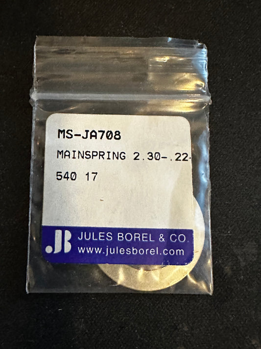 BOREL Mainspring JA708 for 16s Waltham Factory No. 2208 - Alloy