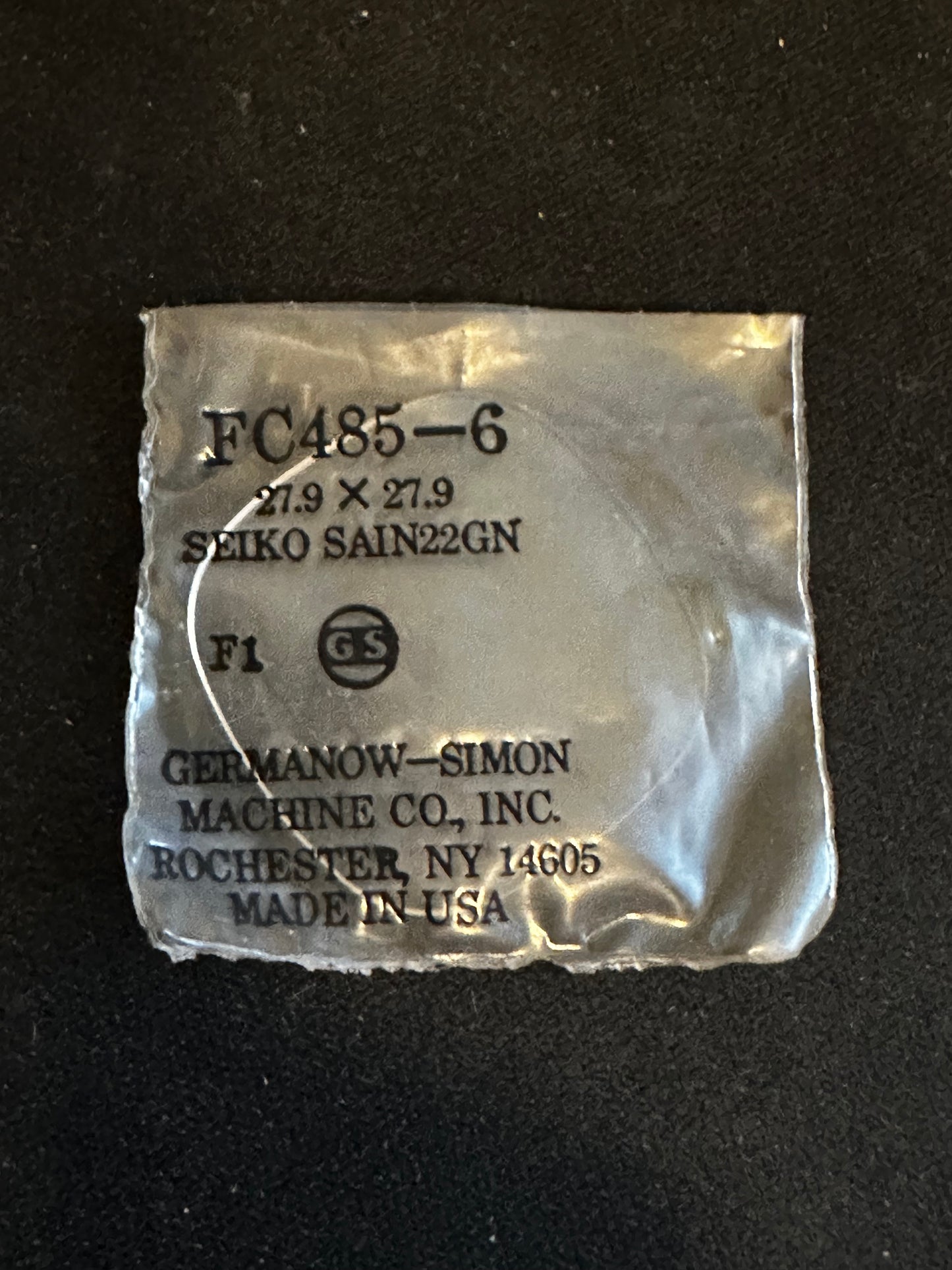 GS FC485-6 Watch Crystal for Seiko case SAIN22GN - New