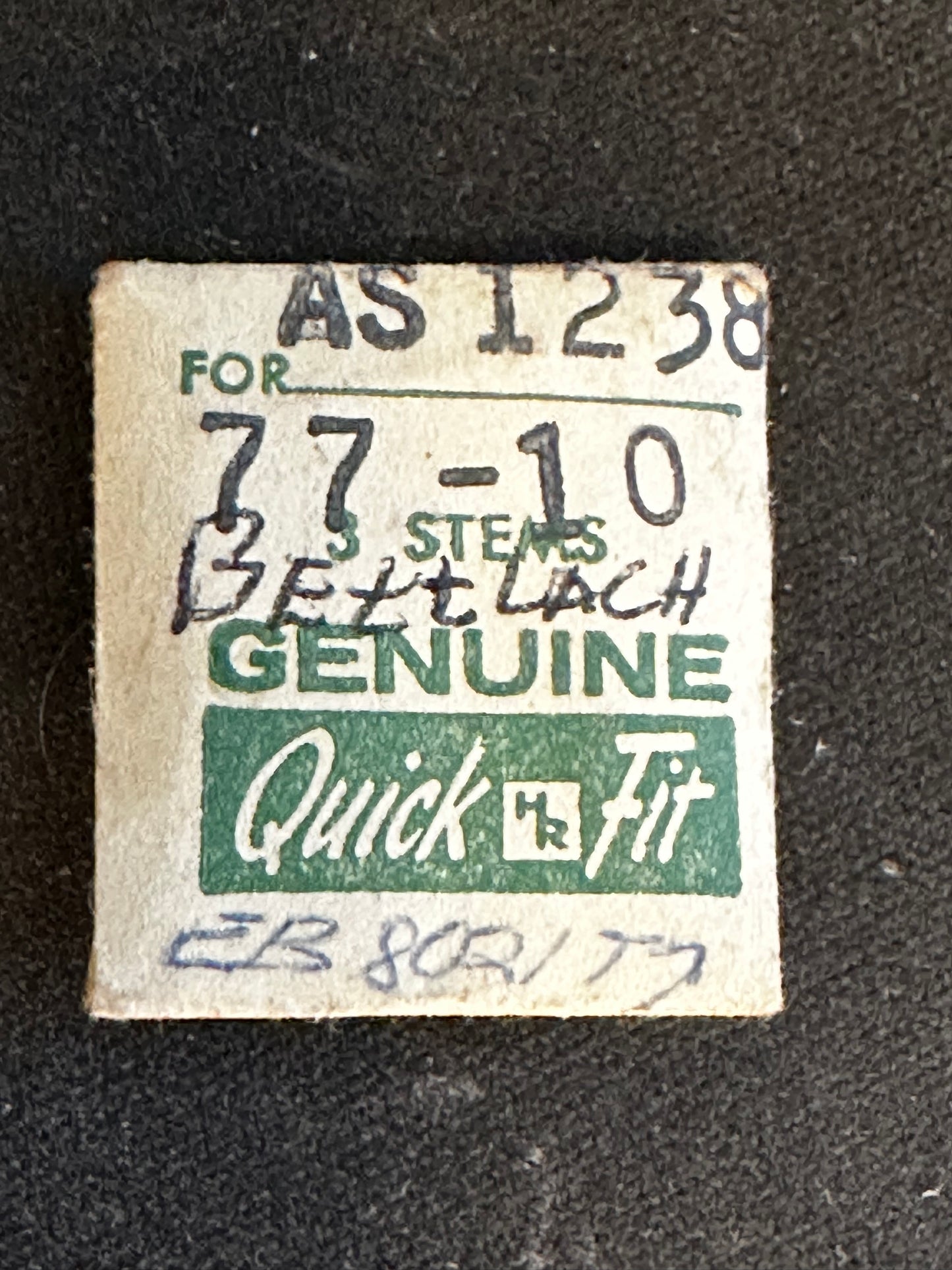 HR Quick Fit stems (3) for AS caliber 1238 - new in envelope