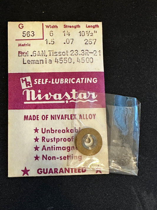 HR Nivastar Mainspring G563 for Tissot 23.3R-21, Lemanis 4550, 4500 - Alloy
