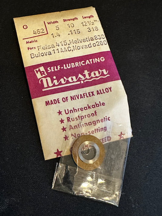 HR Nivastar Mainspring G462 for Felsa 415, Helvetia 830, Bulova 11AAC, Movado 260 - Alloy