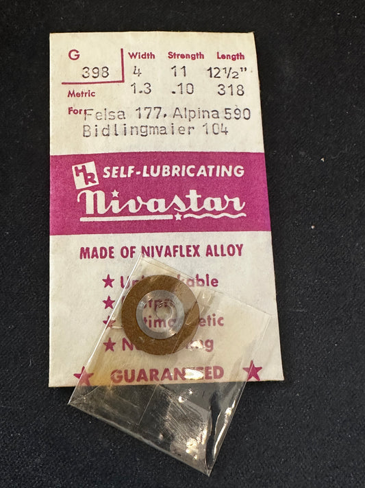 HR Nivastar Mainspring G398 for Felsa 177, Alpina 590, Bidlingmaier 104 - Alloy